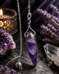 Natural Amethyst Crystal Pendulum | Dowsing, Reiki, Divination & Meditation Tool