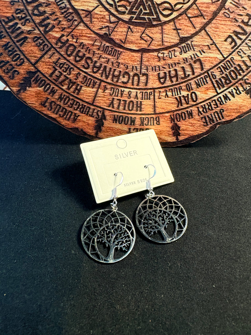 🌳 Tree of Life Sacred Geometry Earrings | Sterling Silver S925 Hooks
