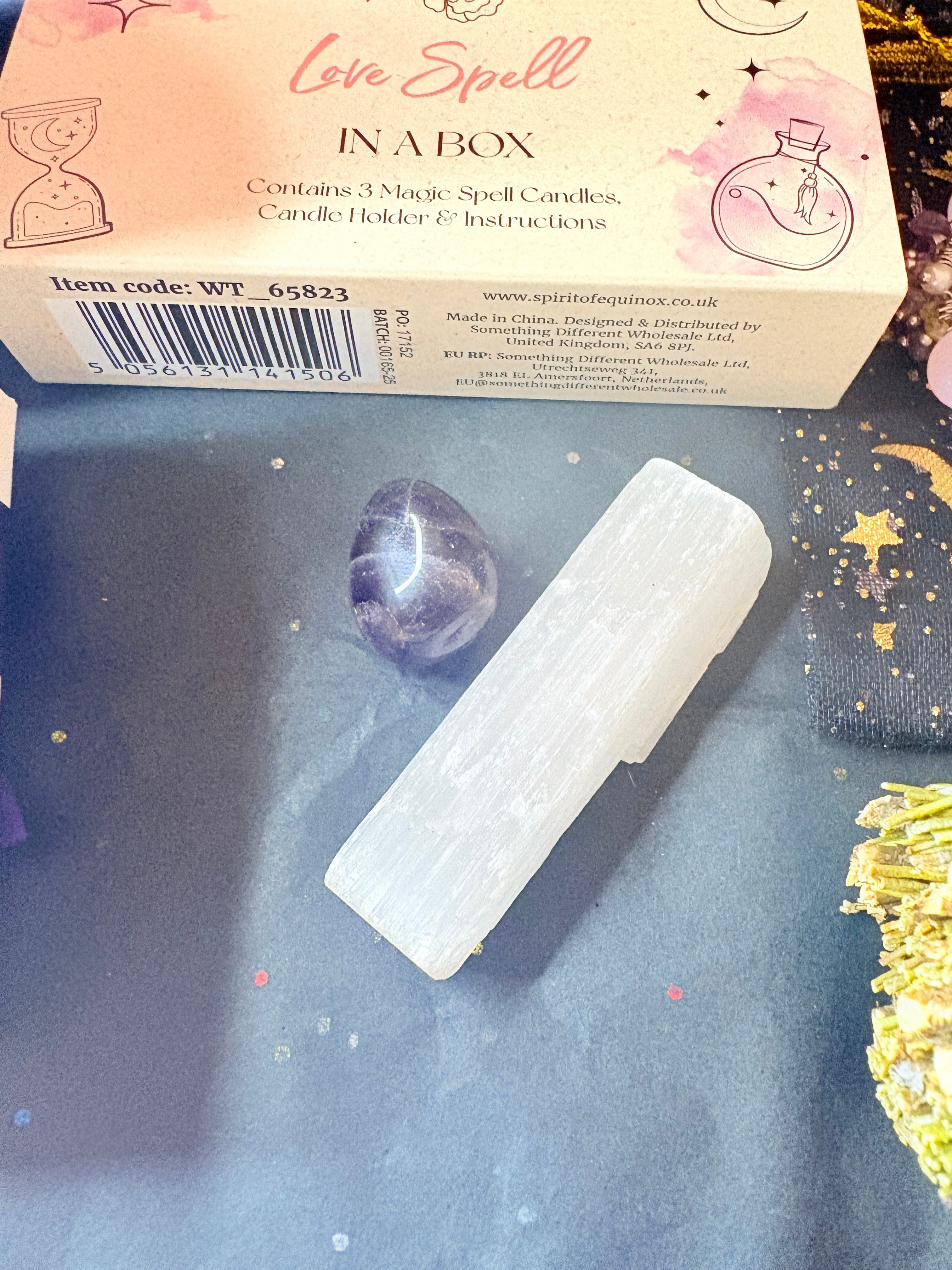 Witchy Self-Care Ritual Gift Box | Crystal Candle • Love Spell • Crystals