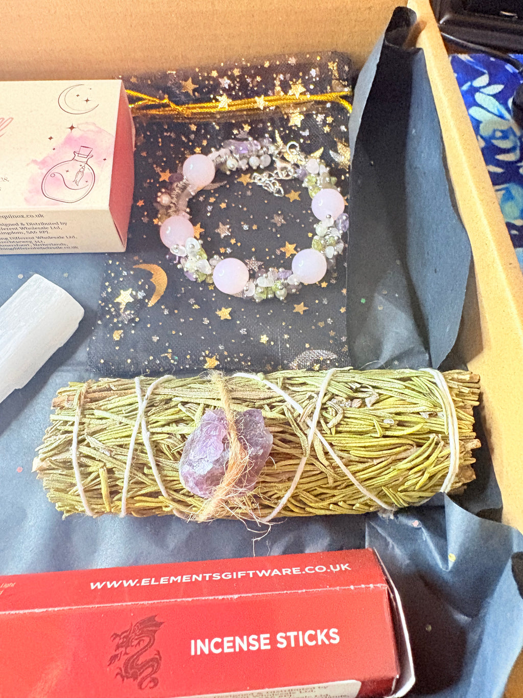 Witchy Self-Care Ritual Gift Box | Crystal Candle • Love Spell • Crystals