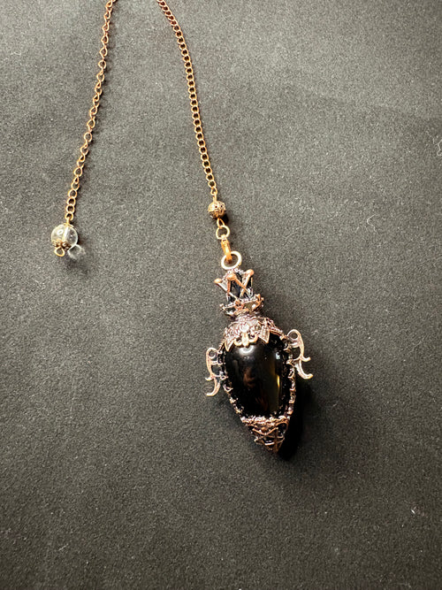 Black Obsidian Pendulum – Spiritual Divination Crystal