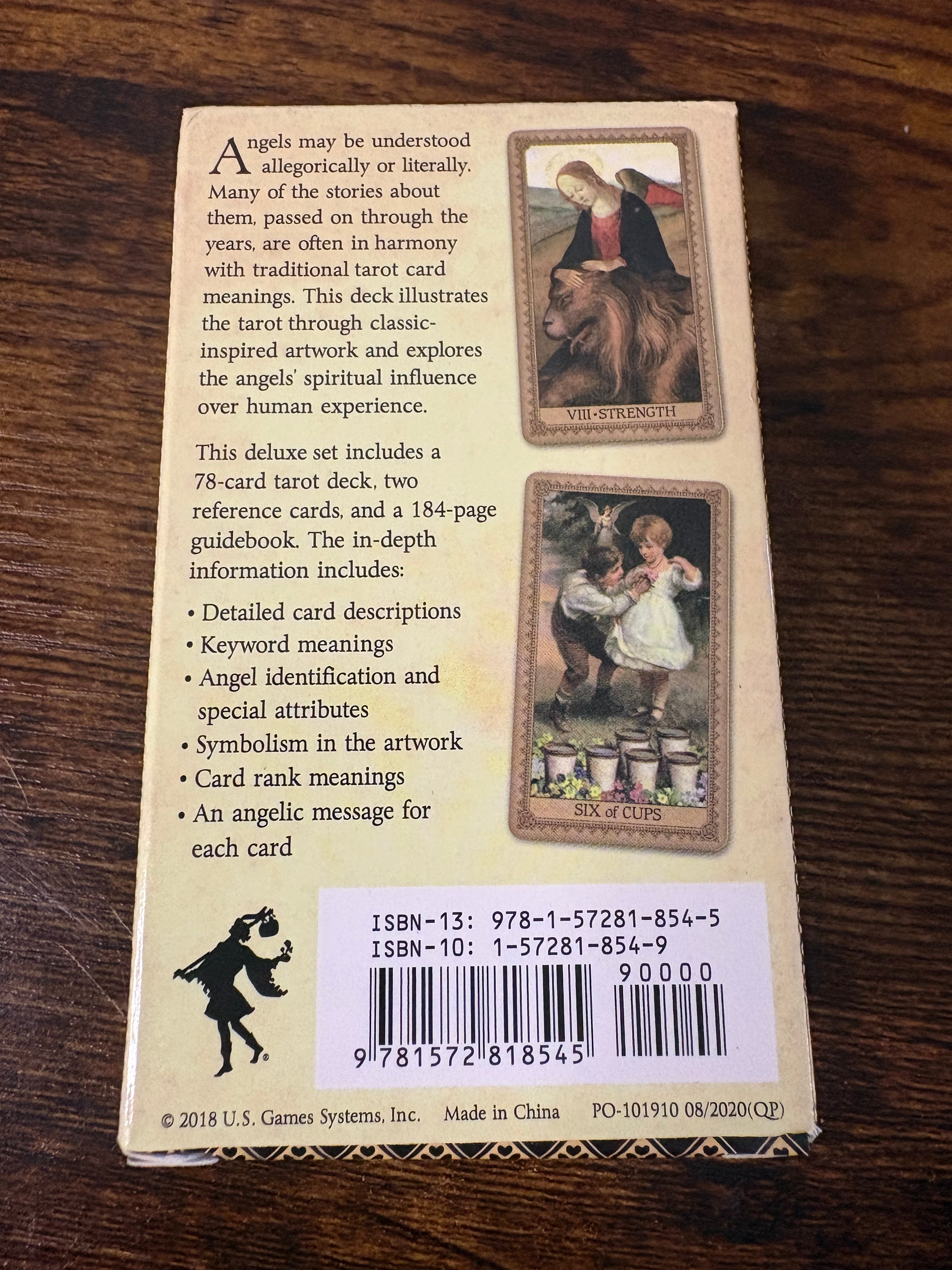 Influence of the Angels Tarot Deck – Complete 78 Card Tarot Set with Guidebook