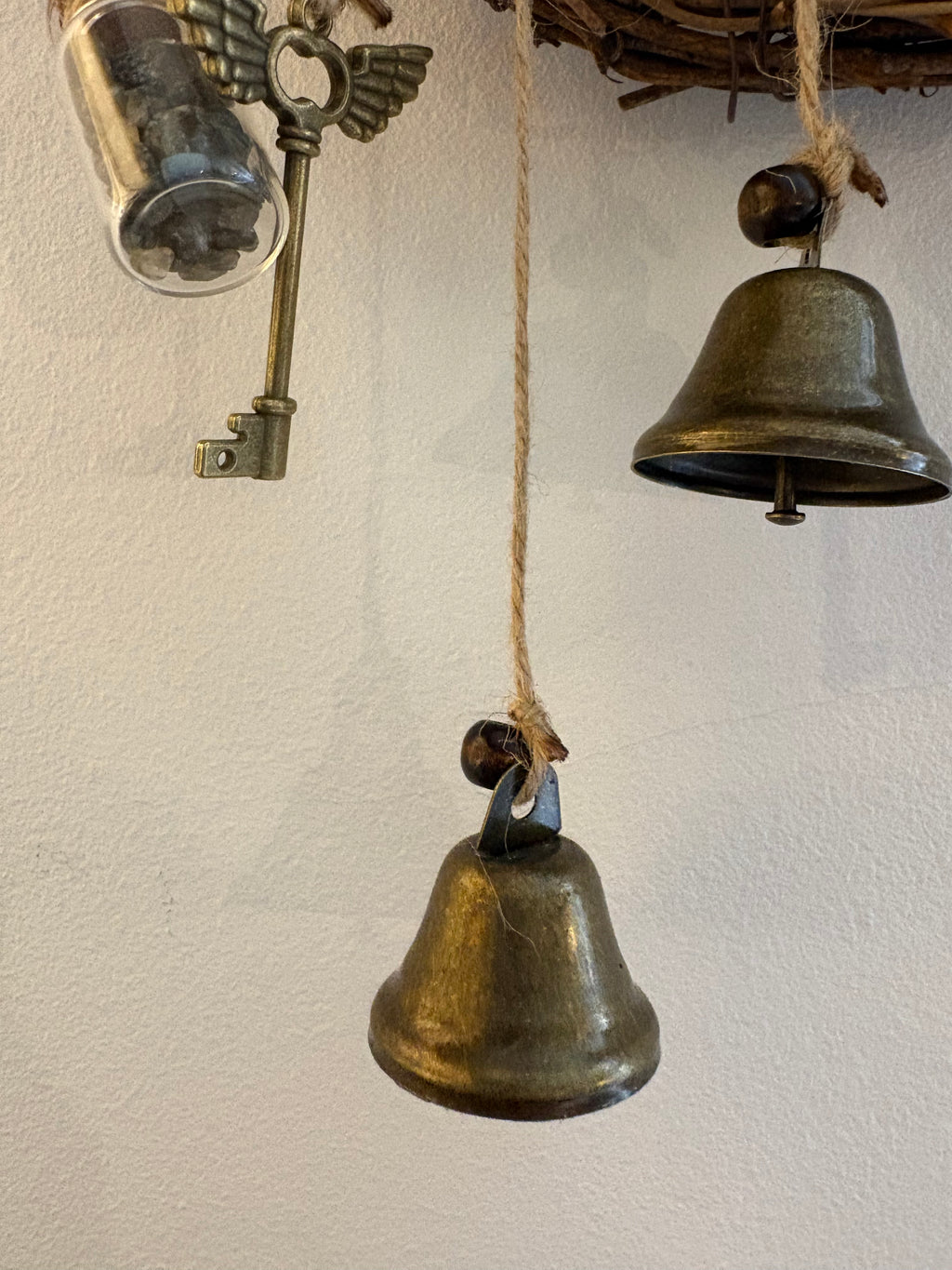 Witch Protection Wreath with Labradorite, Sea Salt & Borage