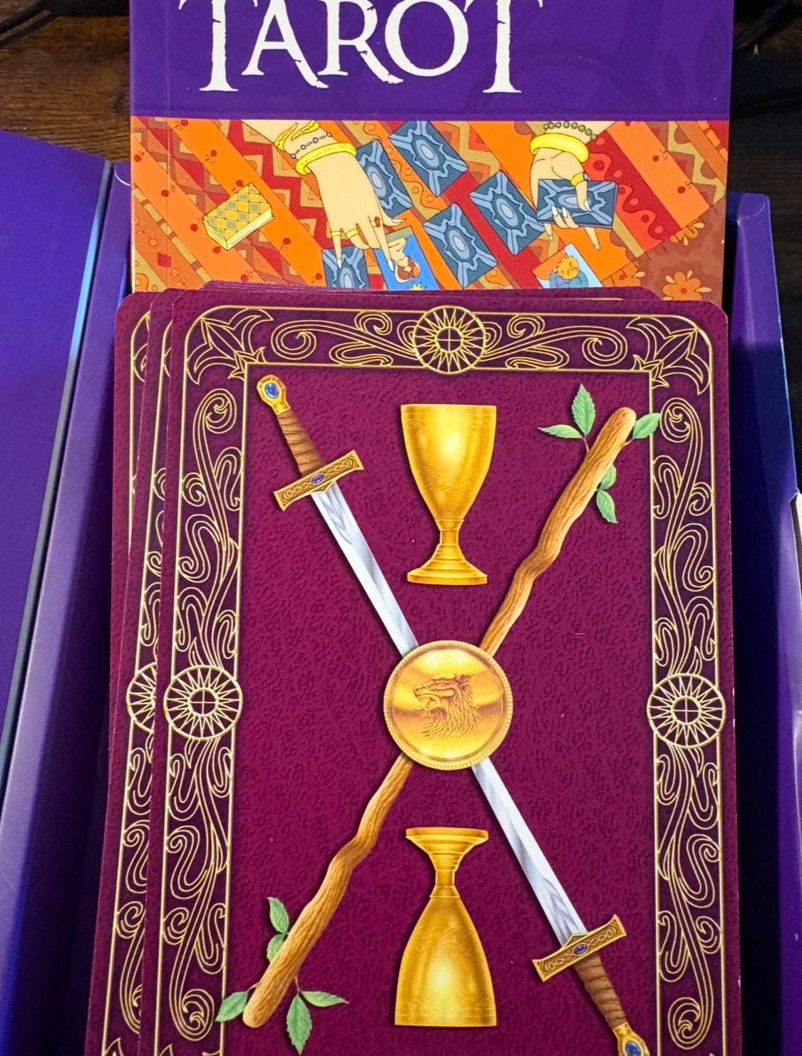 Essential Easy Tarot Cards Kit Includes Jumbo Deck Card and 64 Page illustrated Colour Book
