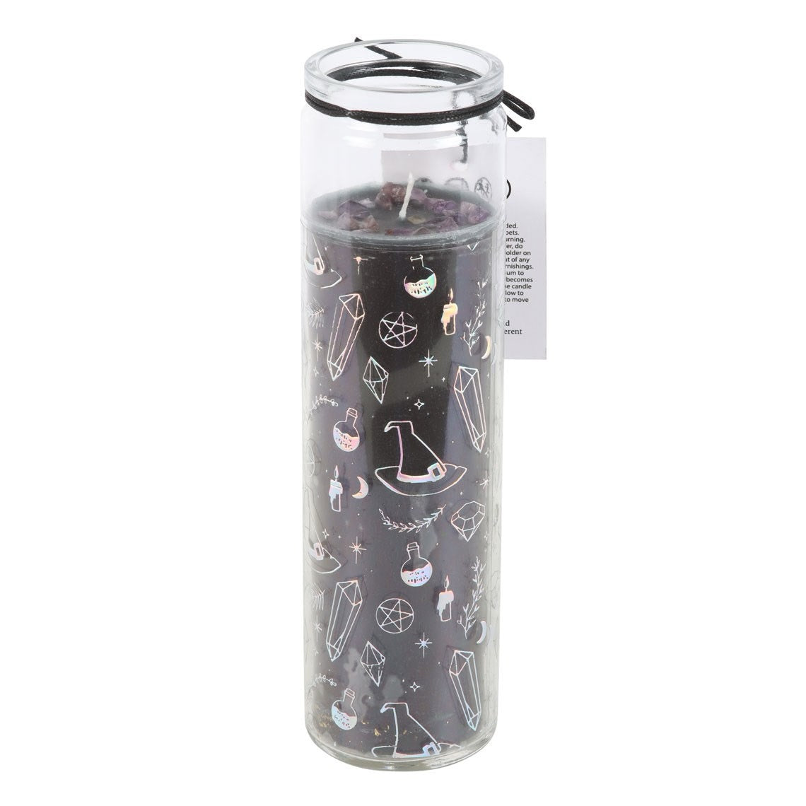 Crystal Magic Amethyst Candle – Jasmine Scented Crystal Candle in Glass Jar