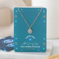 All Seeing Eye Protection Necklace – Evil Eye Gold Tone Pendant Necklace