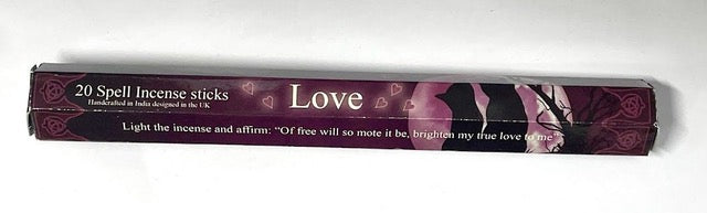 Love Spell Incense Sticks – Ritual Incense (20 Sticks)