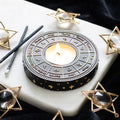 Zodiac Trinket Dish – Black Ceramic Astrology Jewellery & Crystal Holder