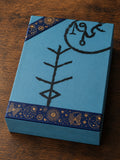 Handmade A4 Wooden Keepsake Box with Hand-Painted Protection Symbols | Spiritual Storage Box | One of a Kind