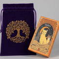 Tarot of Pagan Cats Deck with Velvet Tree of Life Tarot Bag – 78 Card Tarot Set