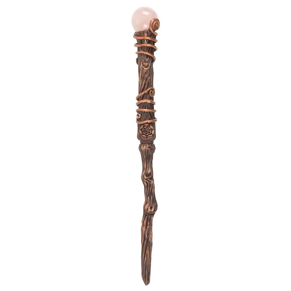 Rose Quartz Romance Wand – Love & Self-Love Crystal Wand